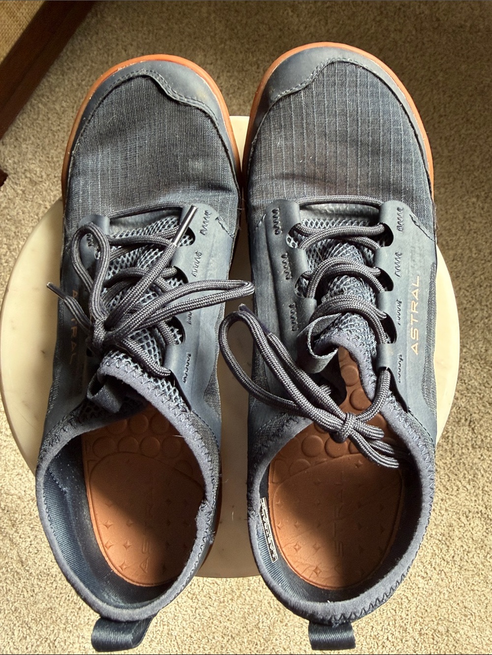 Astral Loyak AC Navy Blue Water Shoes with Brown Accents
